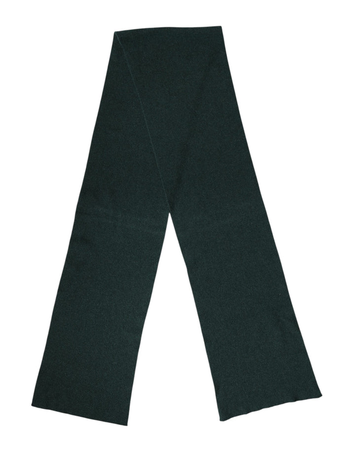 Dolce &amp; Gabbana Green Cashmere Knitted Neck Wrap Shawl Scarf