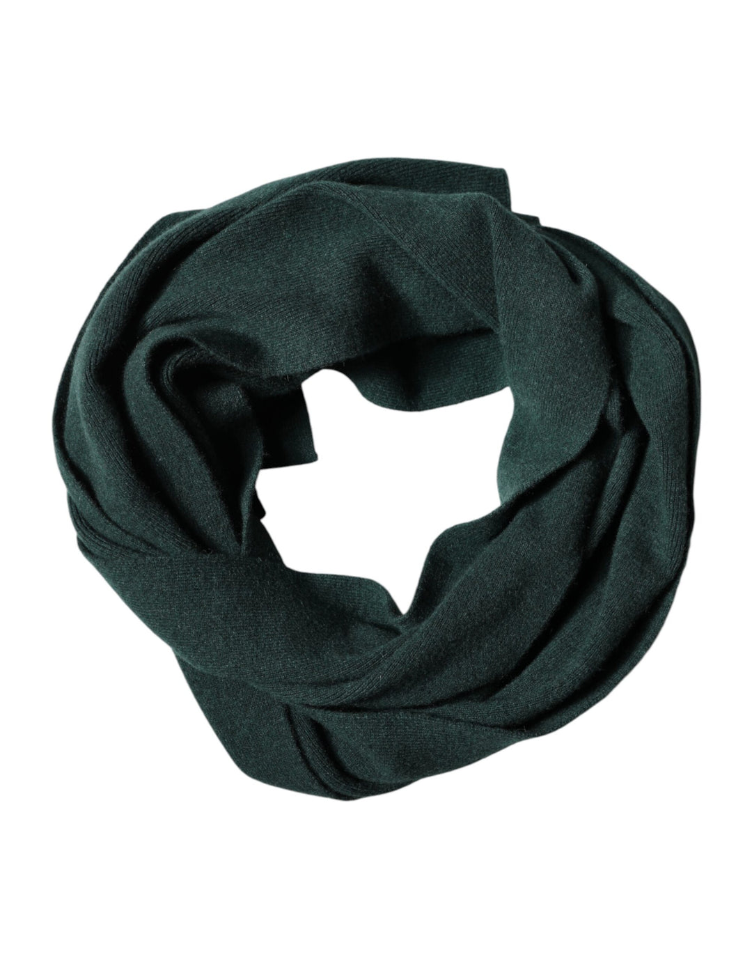 Dolce &amp; Gabbana Green Cashmere Knitted Neck Wrap Shawl Scarf
