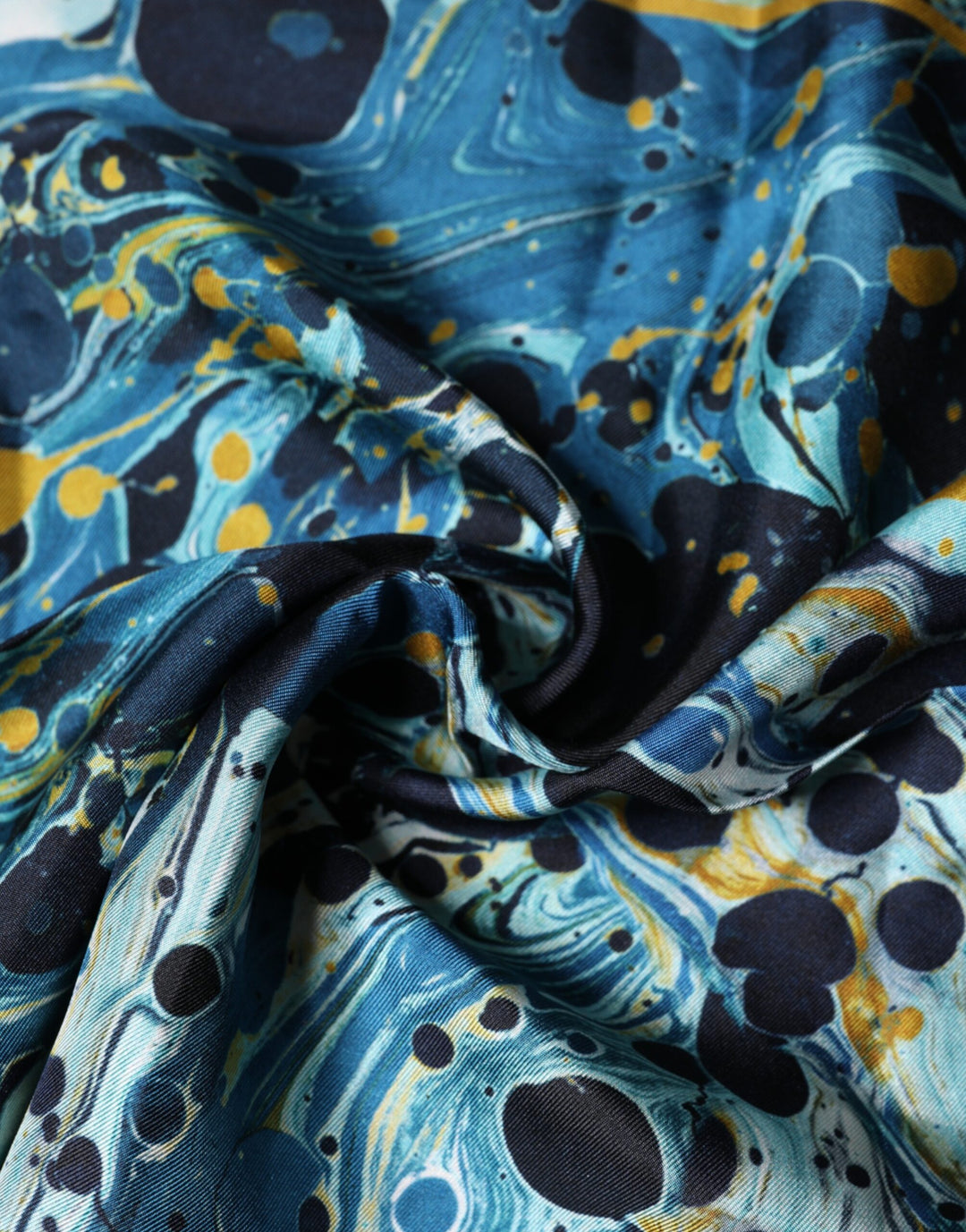 Dolce &amp; Gabbana Multicolor Marble Square Foulard Scarf