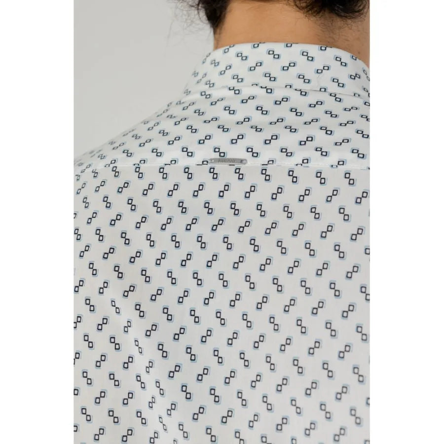 Antony Morato White Viscose Pattern Shirt
