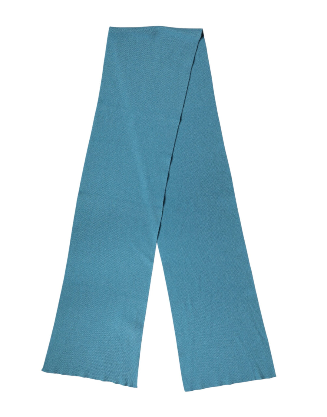 Dolce &amp; Gabbana Blue Cashmere Knit Neck Wrap Shawl Scarf