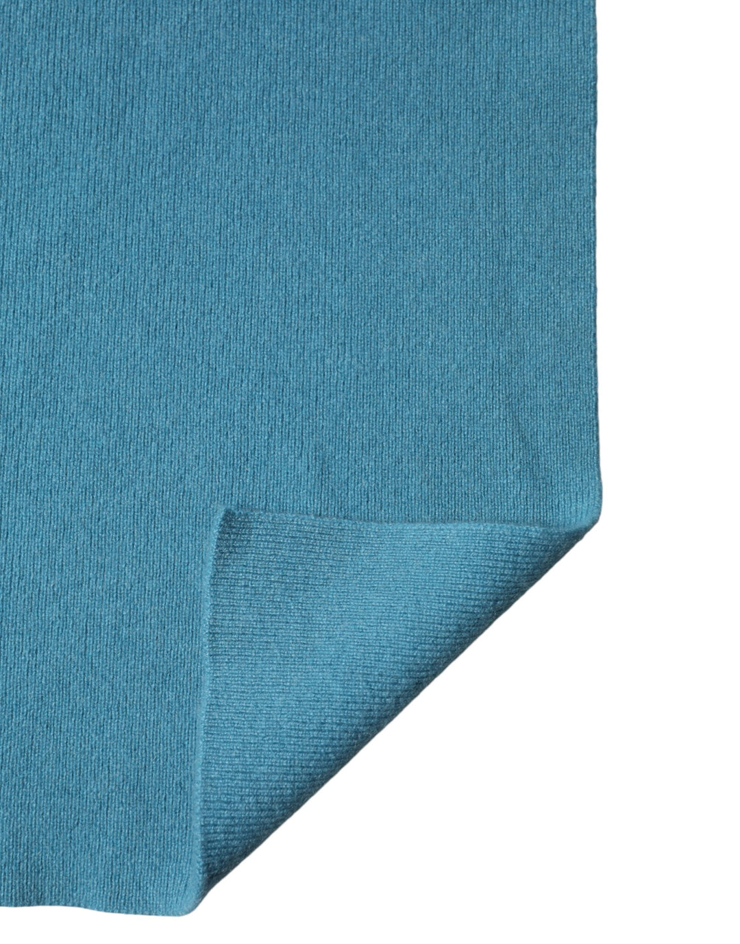 Dolce &amp; Gabbana Blue Cashmere Knit Neck Wrap Shawl Scarf