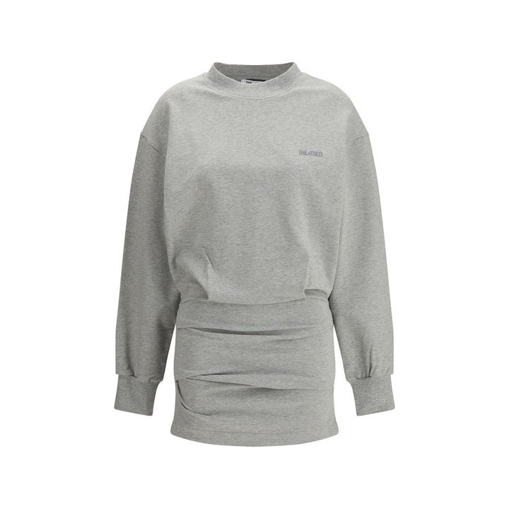 The Attico Gray Cotton Casual Dress