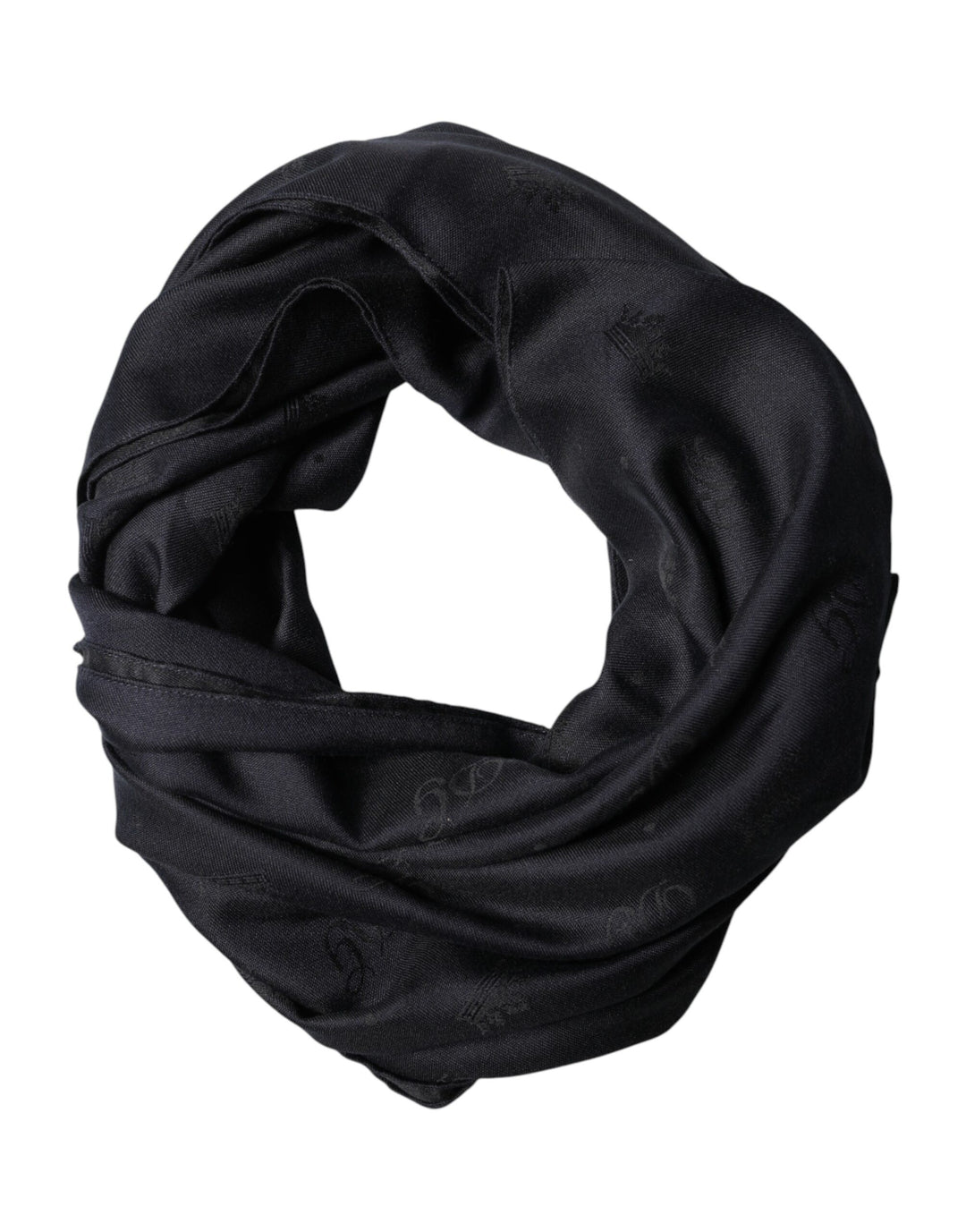 Dolce &amp; Gabbana Black Lace Stole Silk NeckWrap Shawl Scarf