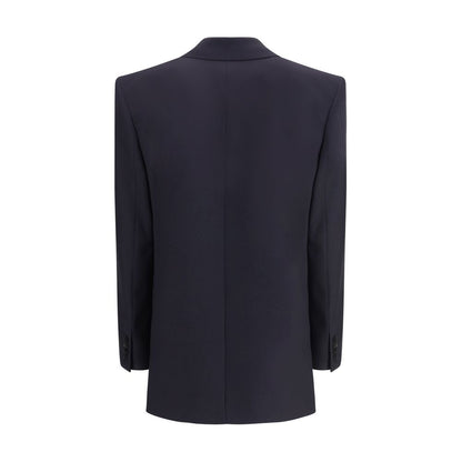 Saint Laurent Blue Wool Coat