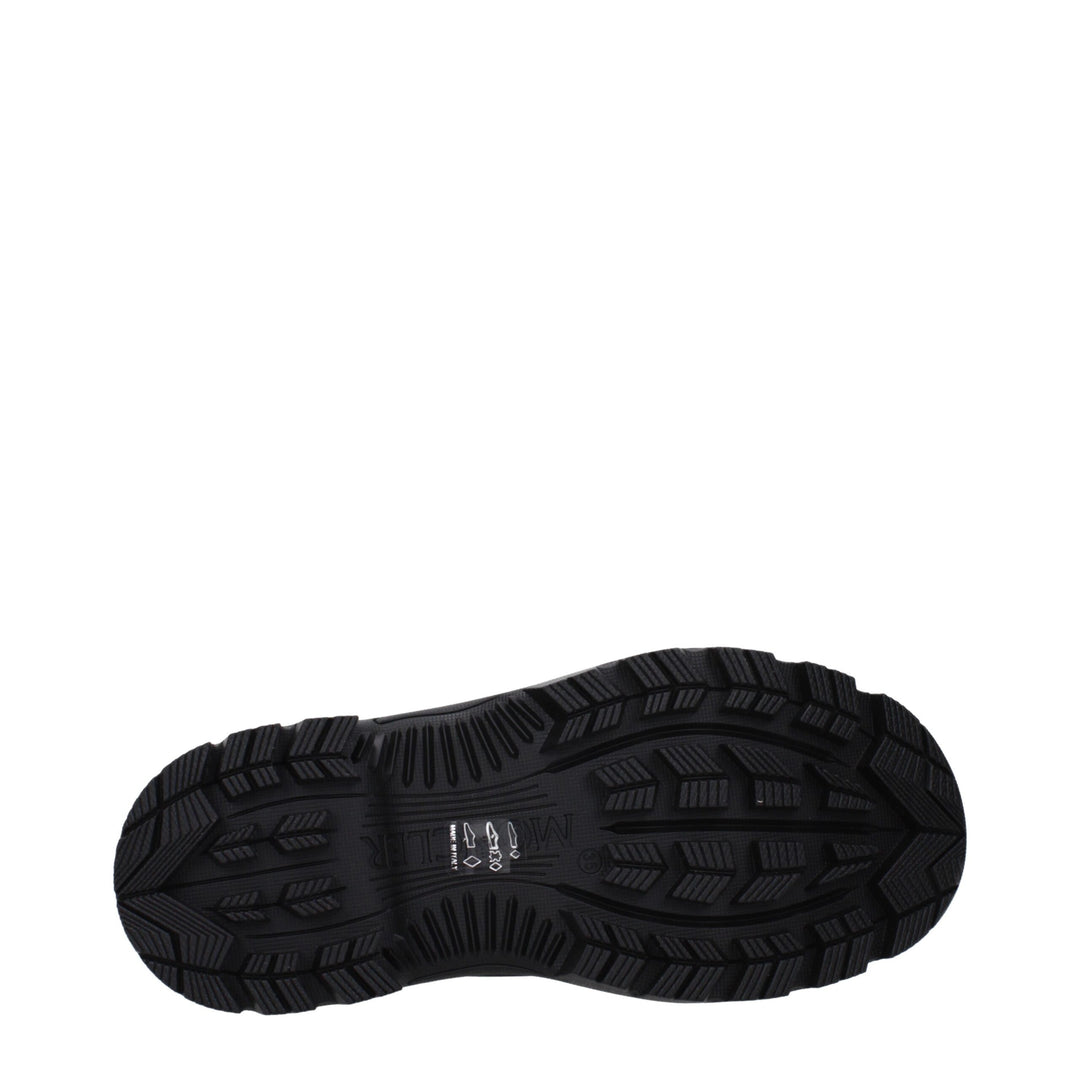 Moncler Black Cotton Ankle Boots