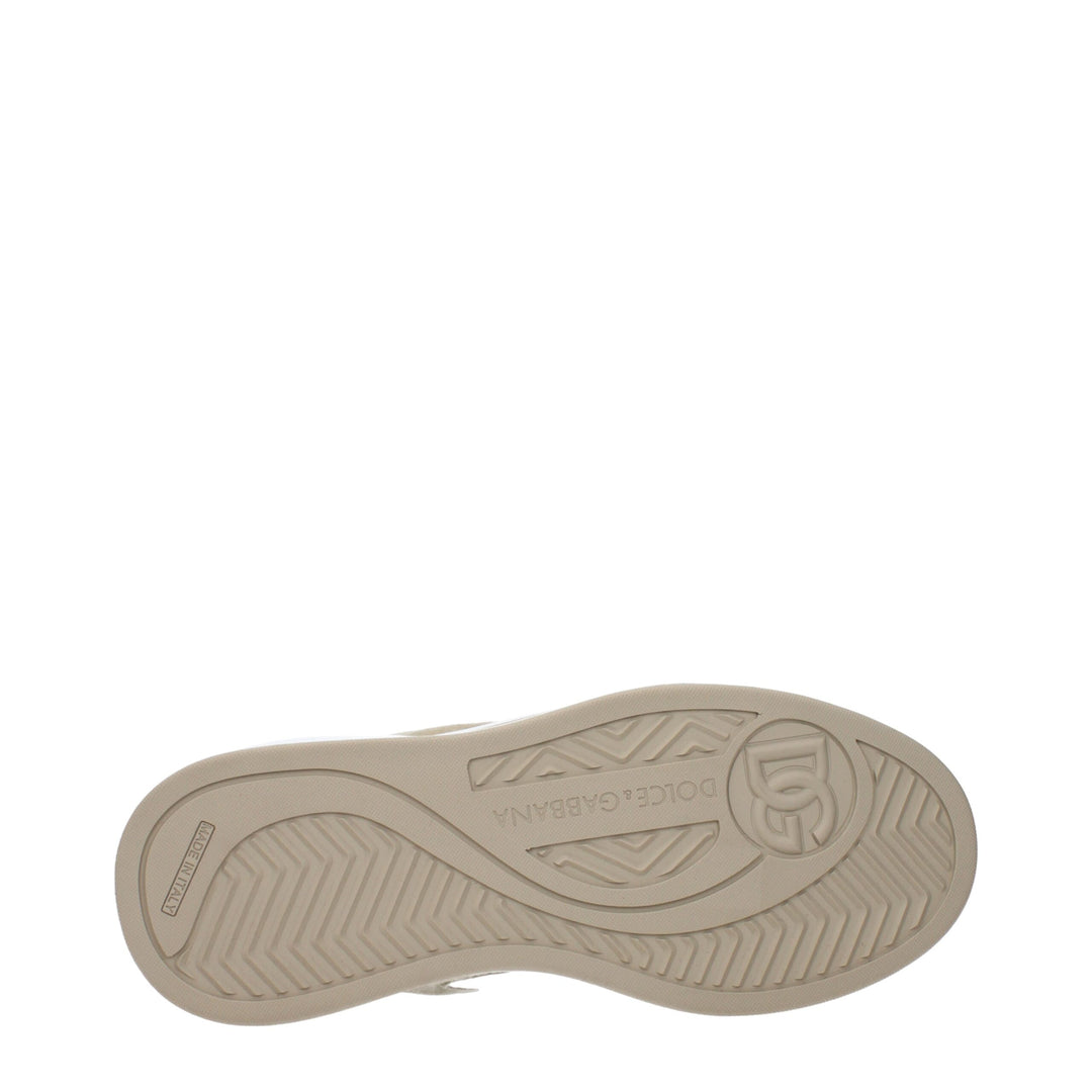 Dolce &amp; Gabbana White Fabric Low Top Sneakers