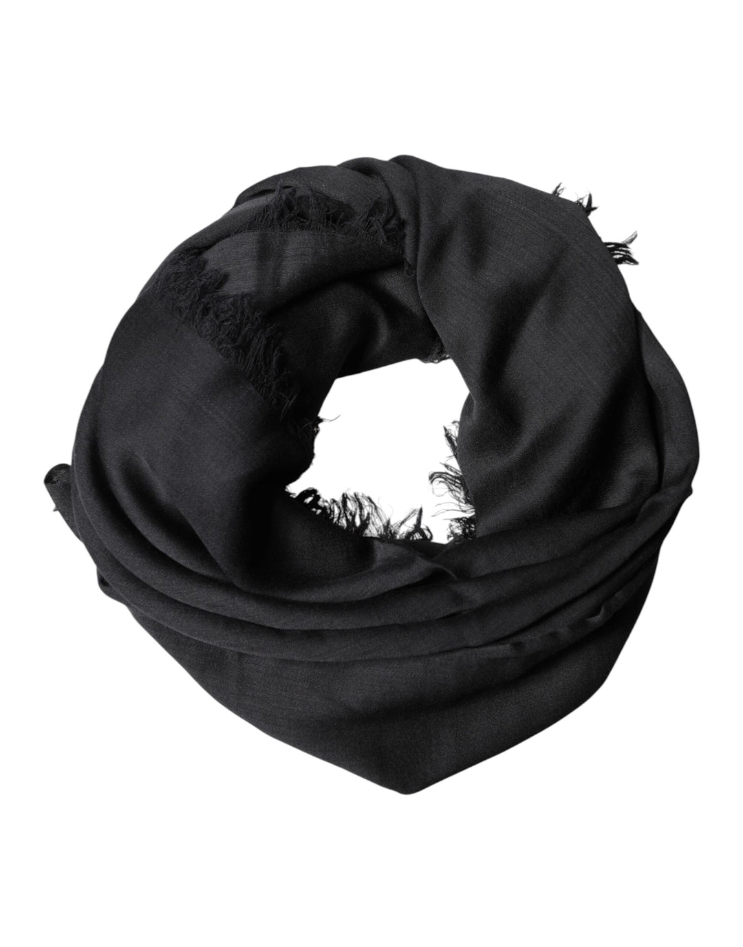 Dolce &amp; Gabbana Black Lace Stole Neck Wrap Shawl Scarf