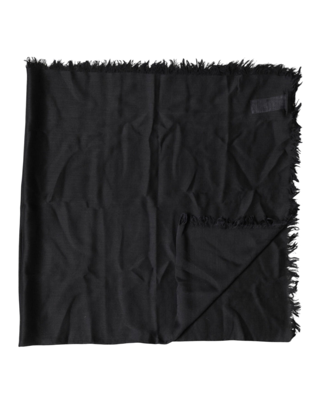 Dolce &amp; Gabbana Black Lace Stole Neck Wrap Shawl Scarf