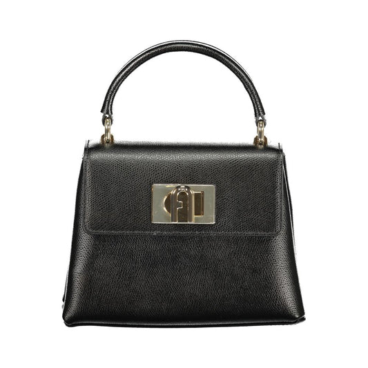 Furla Nero Leather Women Handbag