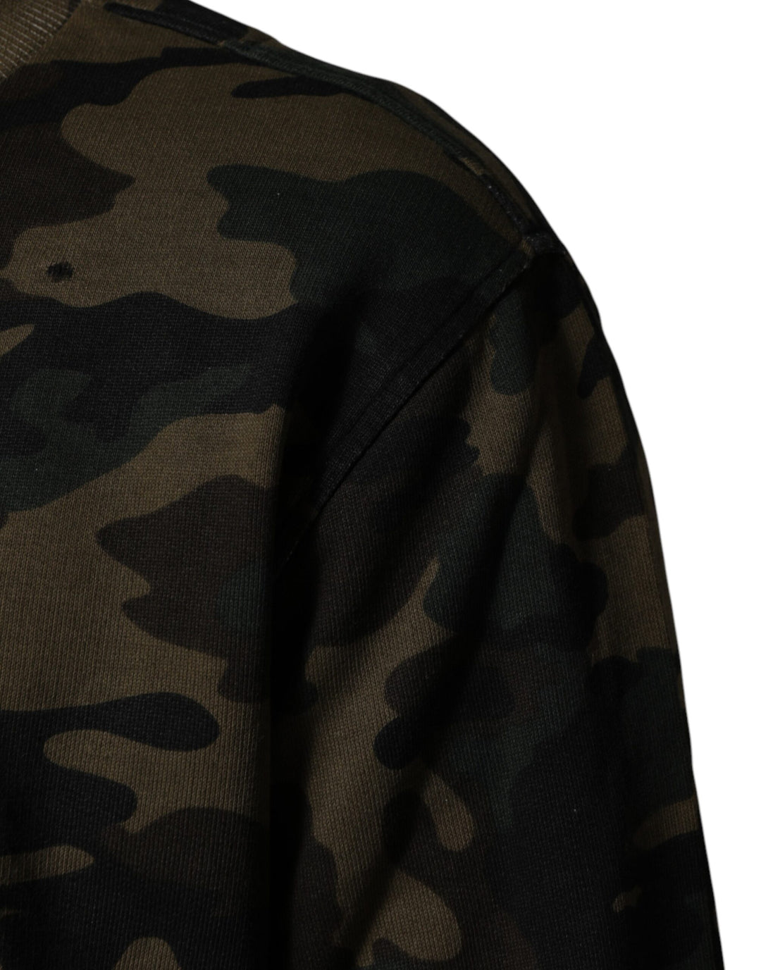Dolce &amp; Gabbana Multicolor Camouflage Men Sweatshirt  Sweater