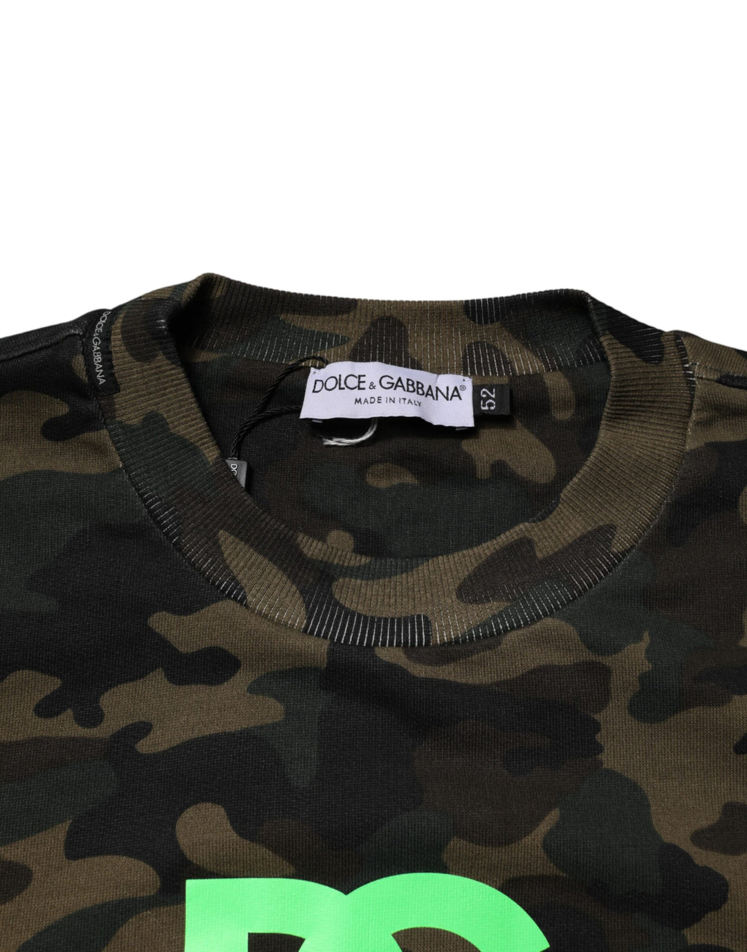 Dolce &amp; Gabbana Multicolor Camouflage Men Sweatshirt  Sweater