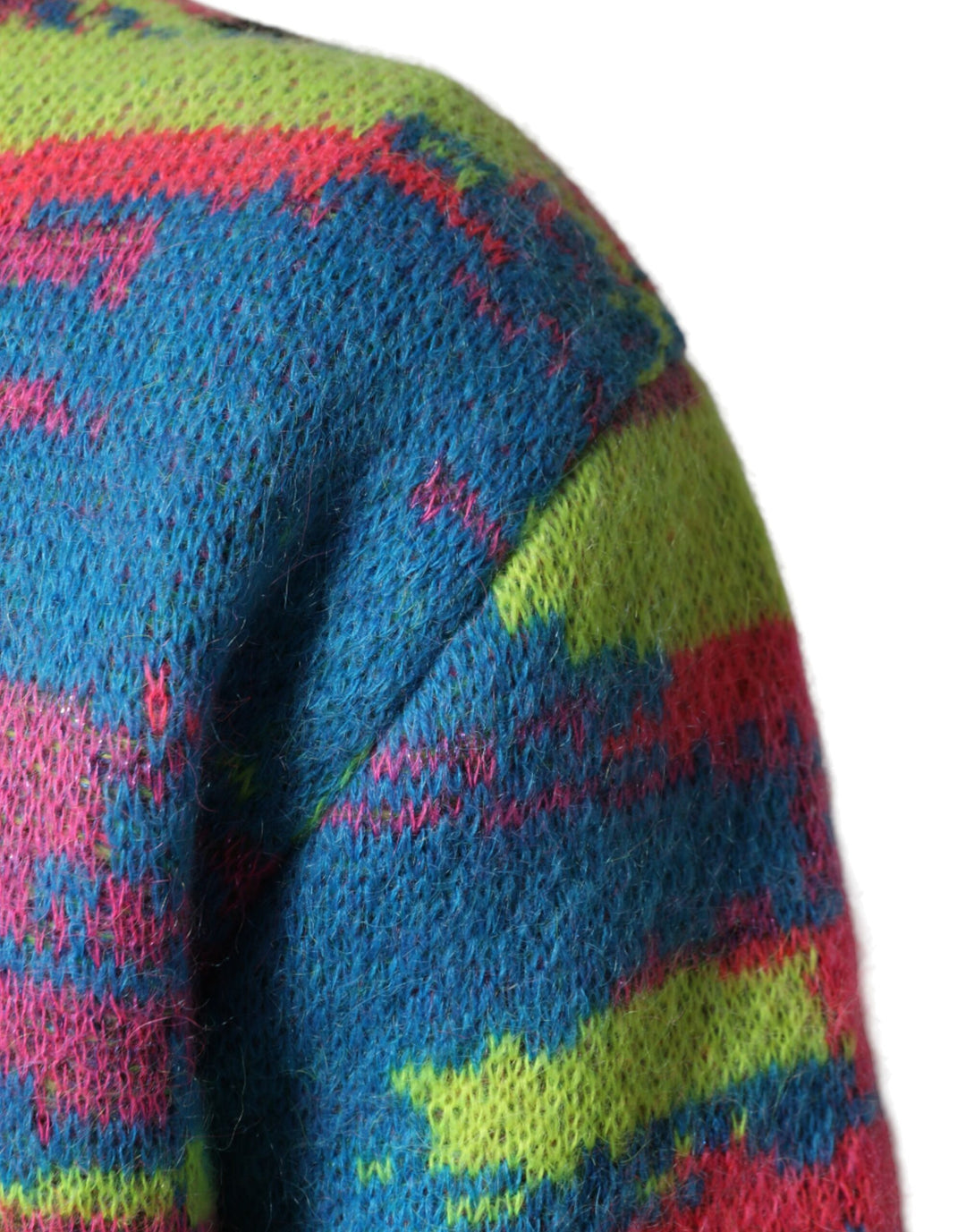 Dolce &amp; Gabbana Multicolor Men Crew Neck Pullover Sweater