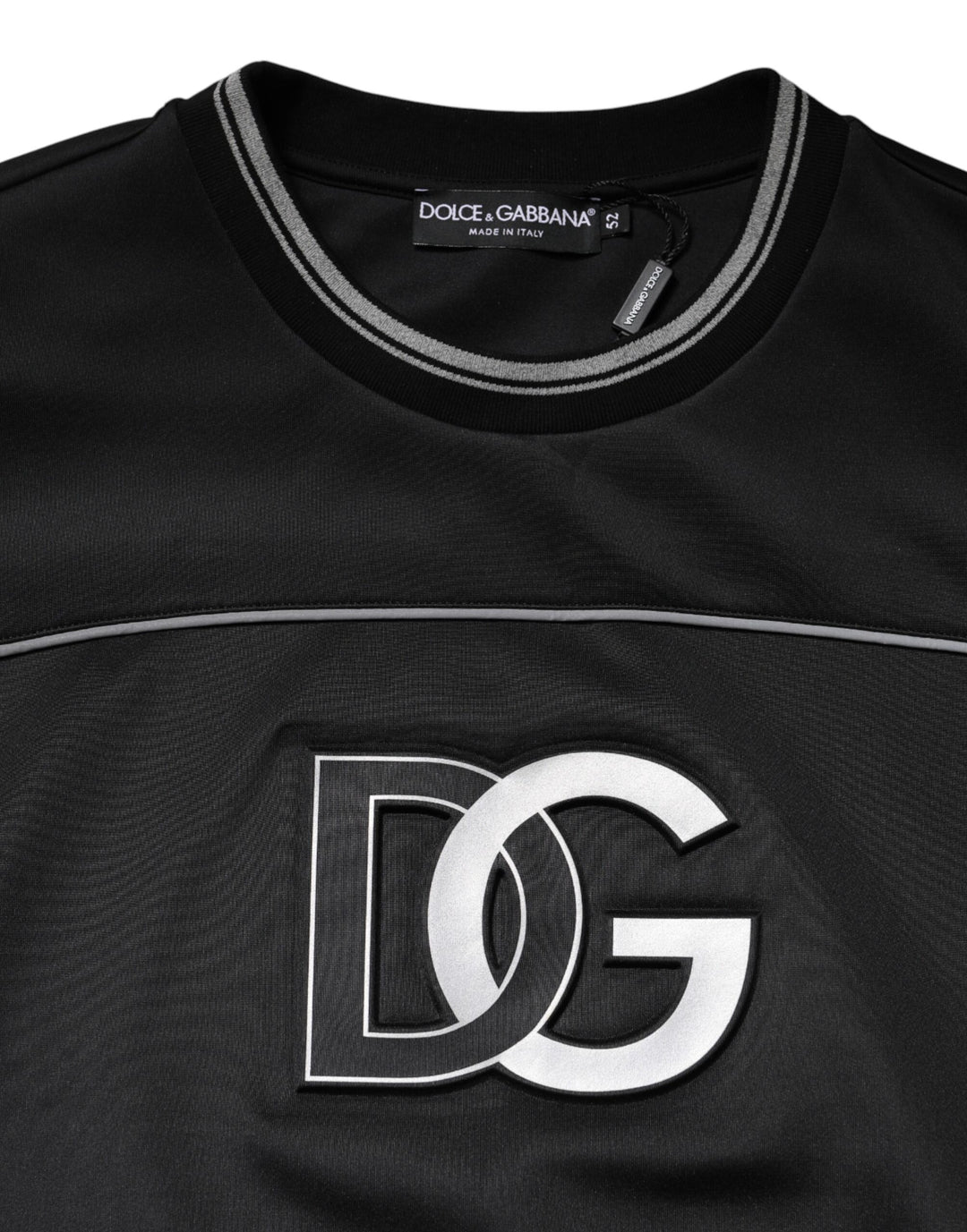 Dolce &amp; Gabbana Black DG Logo Crew Neck Sweatshirt Sweater
