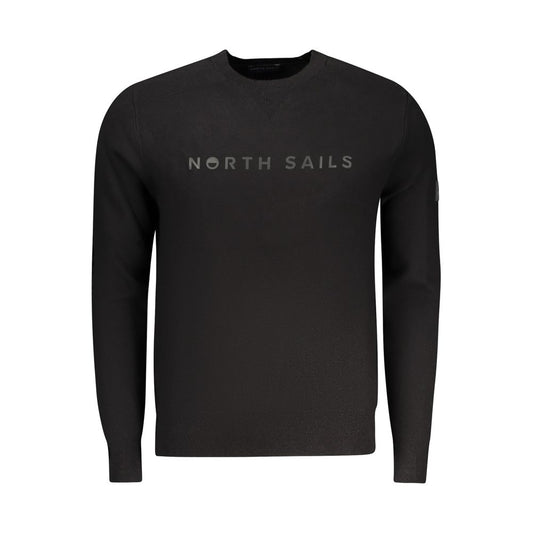 North Sails Black Viscosa Men Sweater