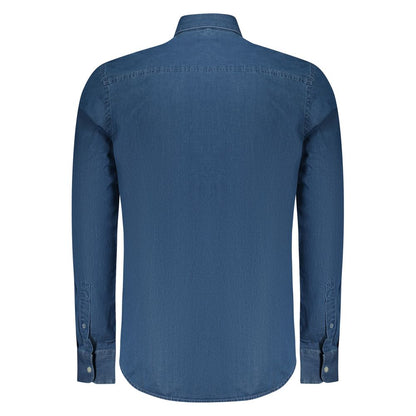 North Sails Blue Cotton Men Shirt