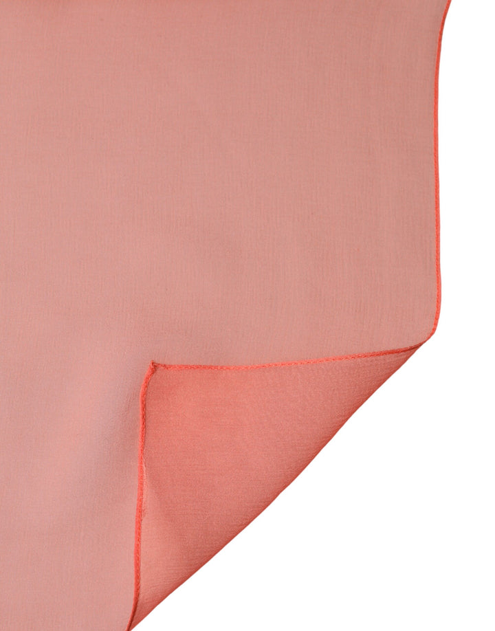 Dolce &amp; Gabbana Orange Stole Silk Neck Wrap Shawl Men Scarf