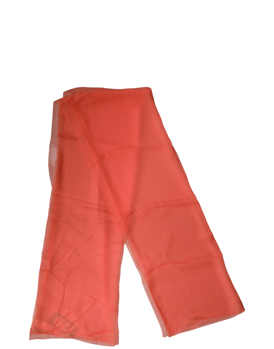 Dolce &amp; Gabbana Orange Stole Silk Neck Wrap Shawl Men Scarf