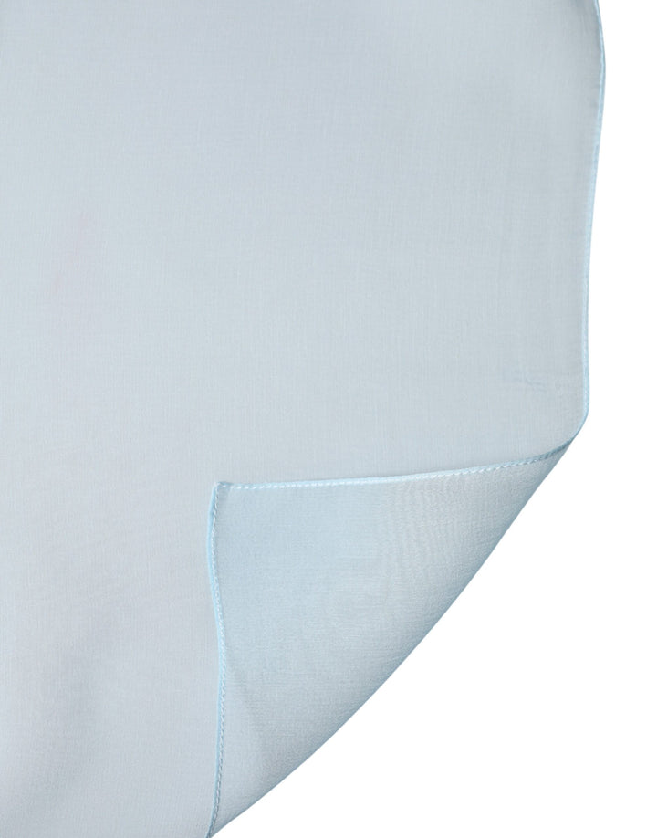 Dolce &amp; Gabbana Light Blue Stole Silk Neck Wrap Shawl Scarf