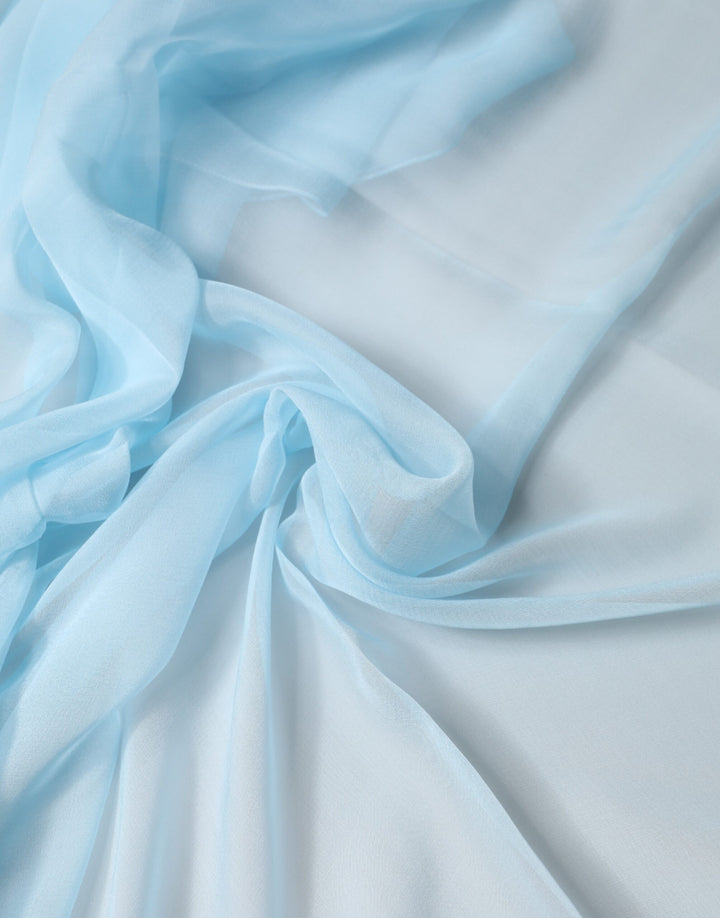 Dolce &amp; Gabbana Light Blue Stole Silk Neck Wrap Shawl Scarf