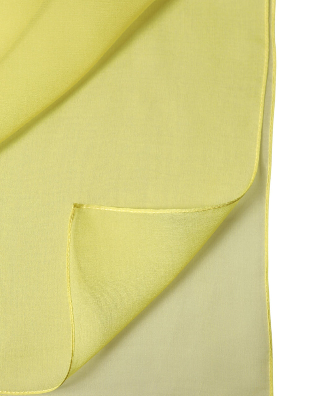 Dolce &amp; Gabbana Yellow Stole Silk Neck Wrap Shawl Men  Scarf