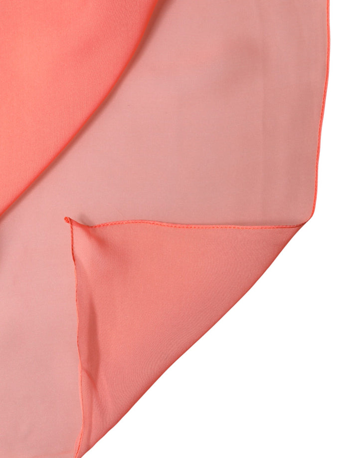 Dolce &amp; Gabbana Light Pink Stole Neck Wrap Shawl Scarf