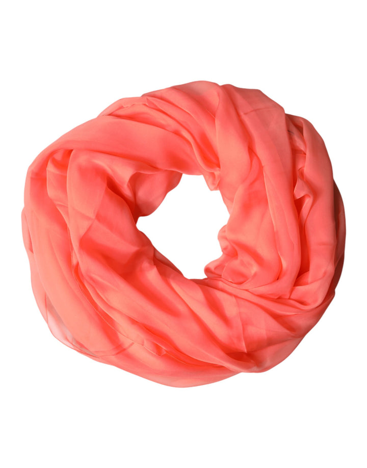 Dolce &amp; Gabbana Light Pink Stole Neck Wrap Shawl Scarf