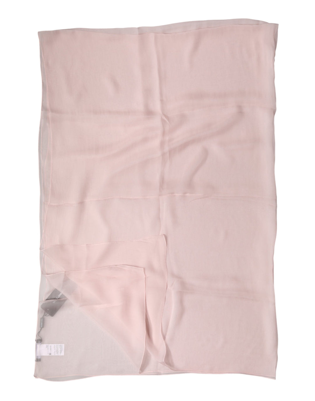 Dolce &amp; Gabbana Light Pink Stole Silk Neck Wrap Shawl  Scarf