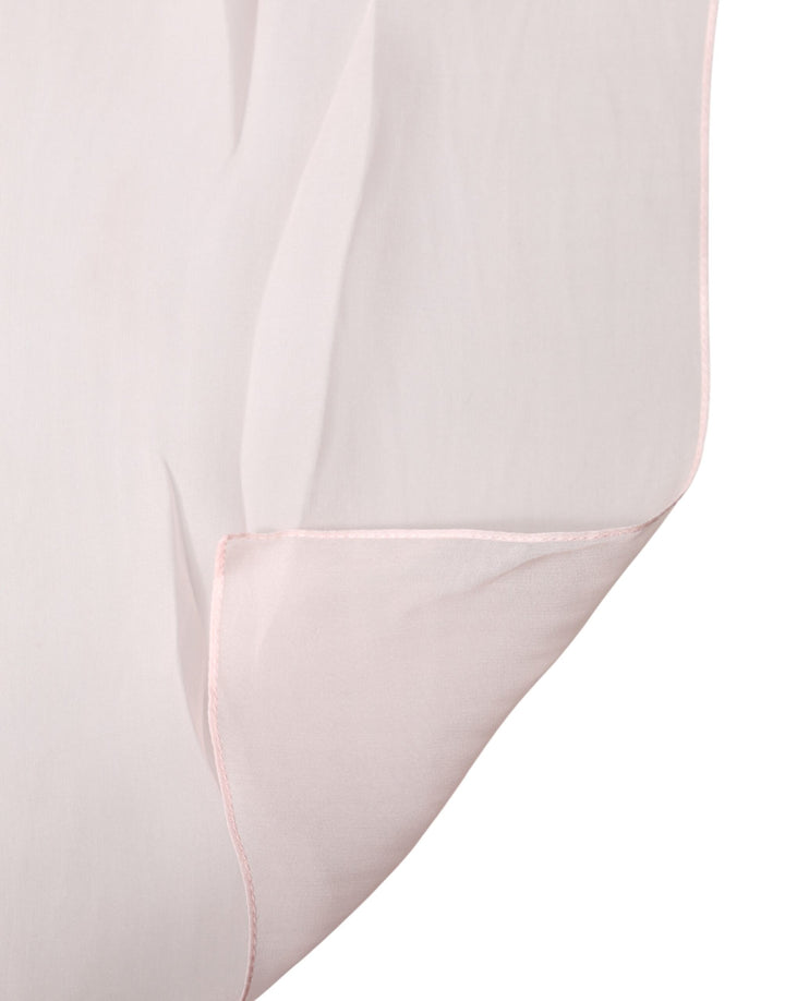 Dolce &amp; Gabbana Light Pink Stole Silk Neck Wrap Shawl  Scarf