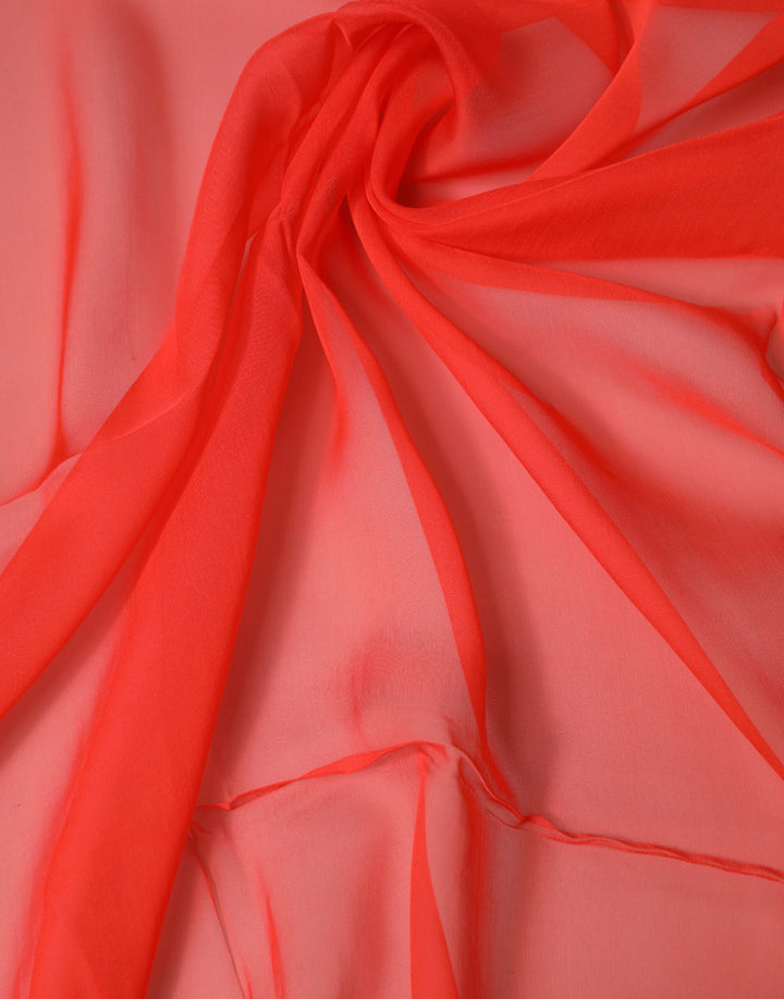 Dolce &amp; Gabbana Red Stole Silk Neck Wrap Shawl Scarf