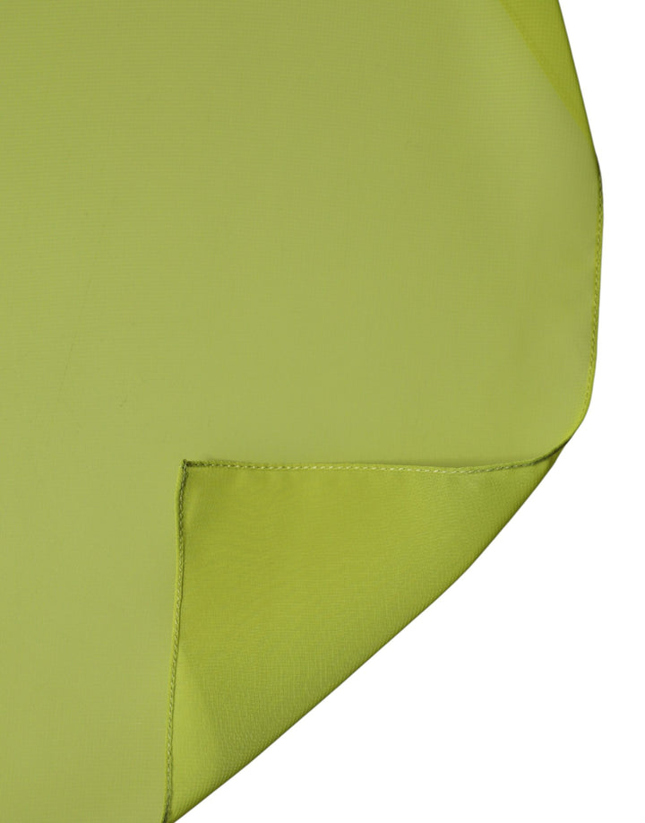 Dolce &amp; Gabbana Green Polyester Stole Neck Wrap Shawl  Scarf