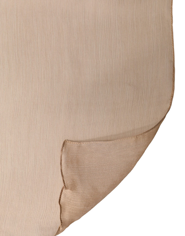Dolce &amp; Gabbana Brown Silk Stole Neck Wrap Shawl Men Scarf