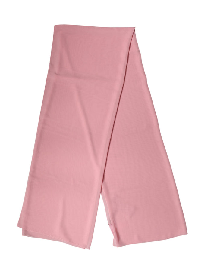Dolce &amp; Gabbana Pink Silk Stole Neck Wrap Shawl Men  Scarf