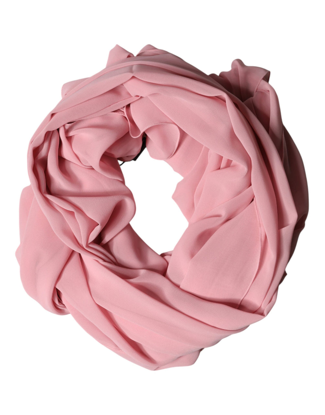 Dolce &amp; Gabbana Pink Silk Stole Neck Wrap Shawl Men  Scarf