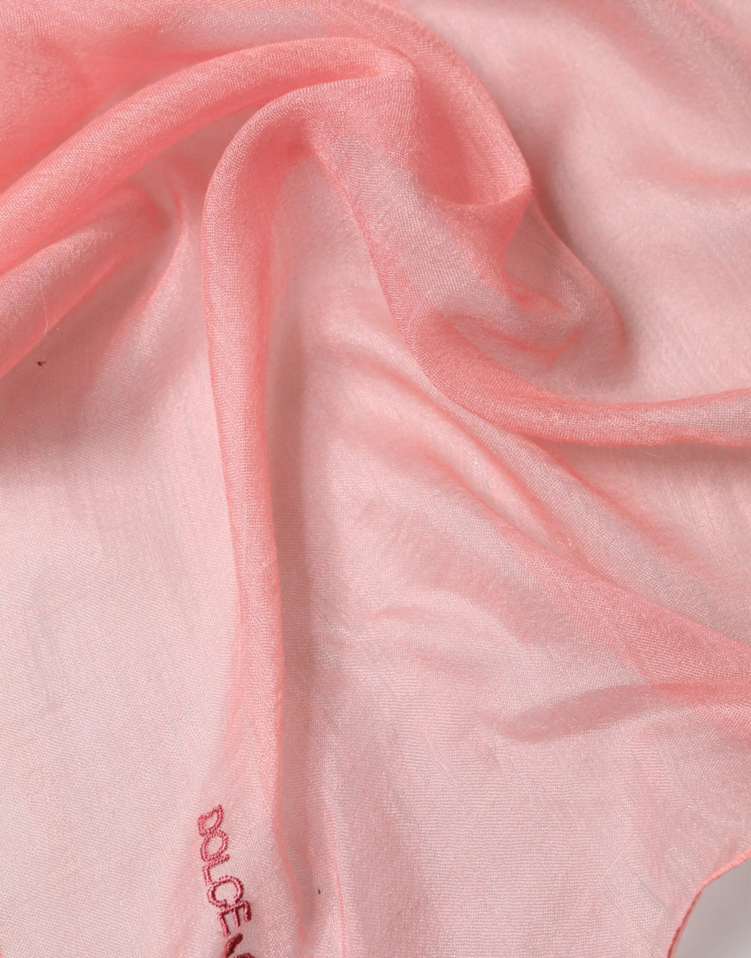 Dolce &amp; Gabbana Light Pink Cashmere Neck Wrap Shawl Scarf