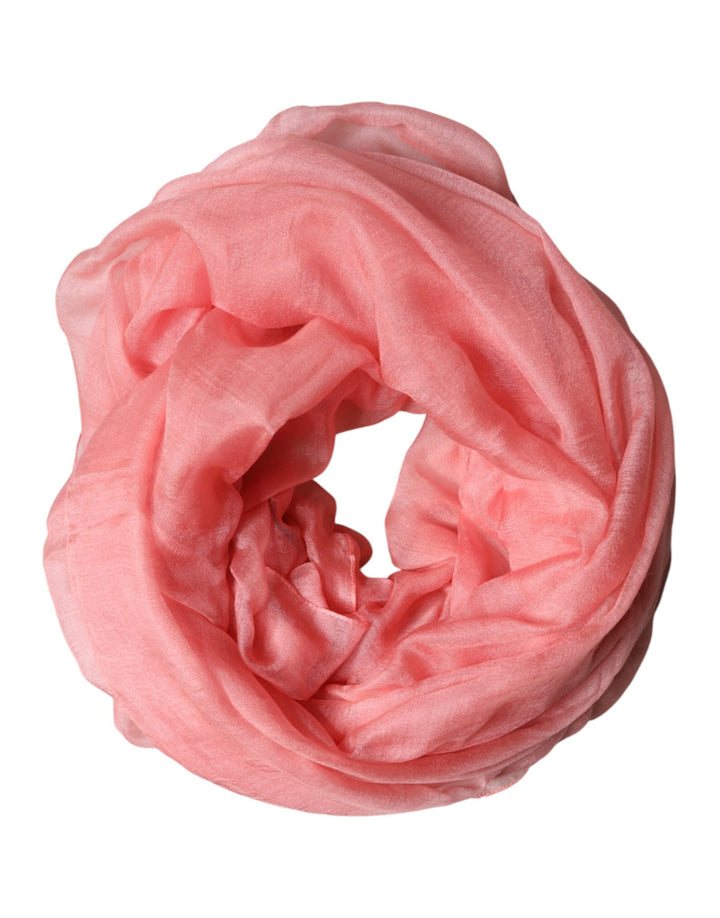 Dolce &amp; Gabbana Light Pink Cashmere Neck Wrap Shawl Scarf