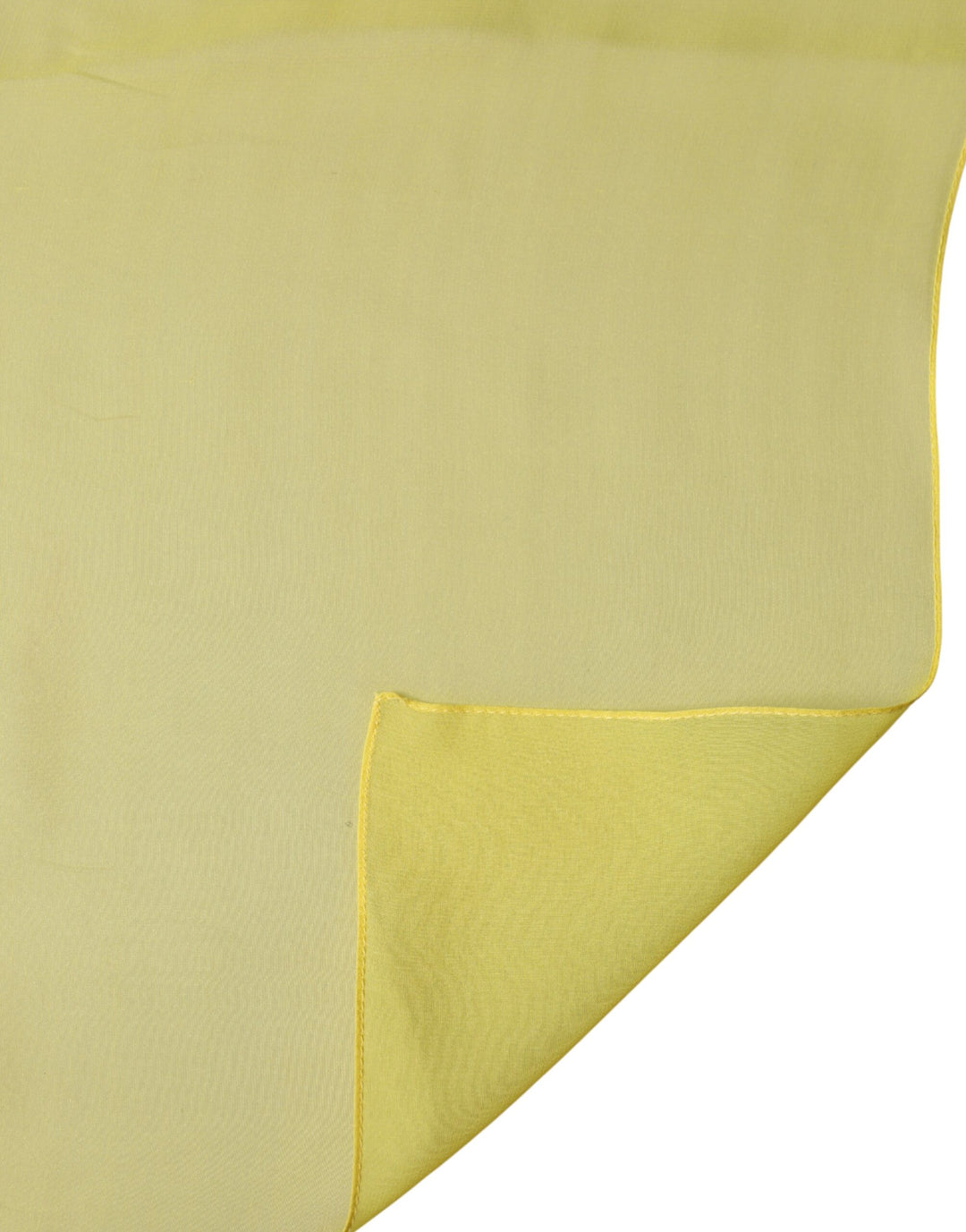 Dolce &amp; Gabbana Yellow Silk Stole Neck Wrap Shawl Men 200cm x 130cm Scarf