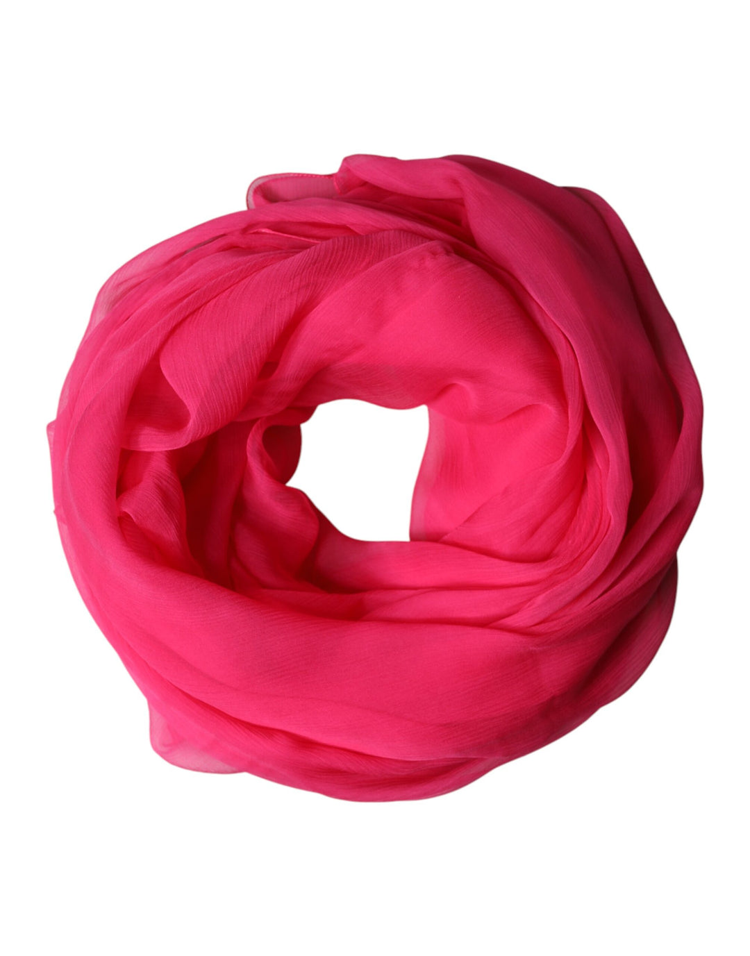 Dolce &amp; Gabbana Pink Silk Stole Neck Wrap Shawl Men 174cm x 128.5cm Scarf