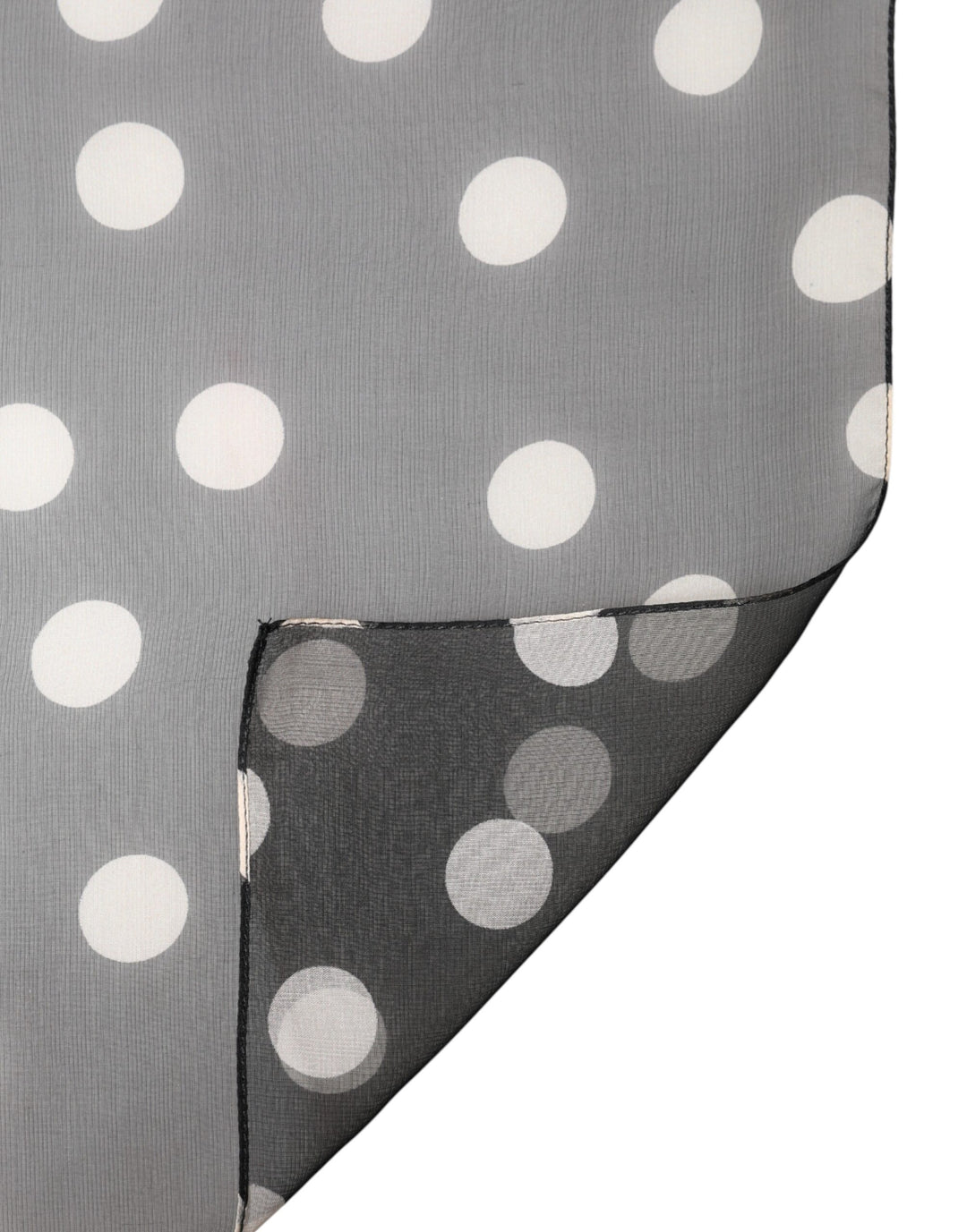 Dolce &amp; Gabbana Black Polka Dot Silk Neck Wrap Shawl 205cm x 137cm Scarf