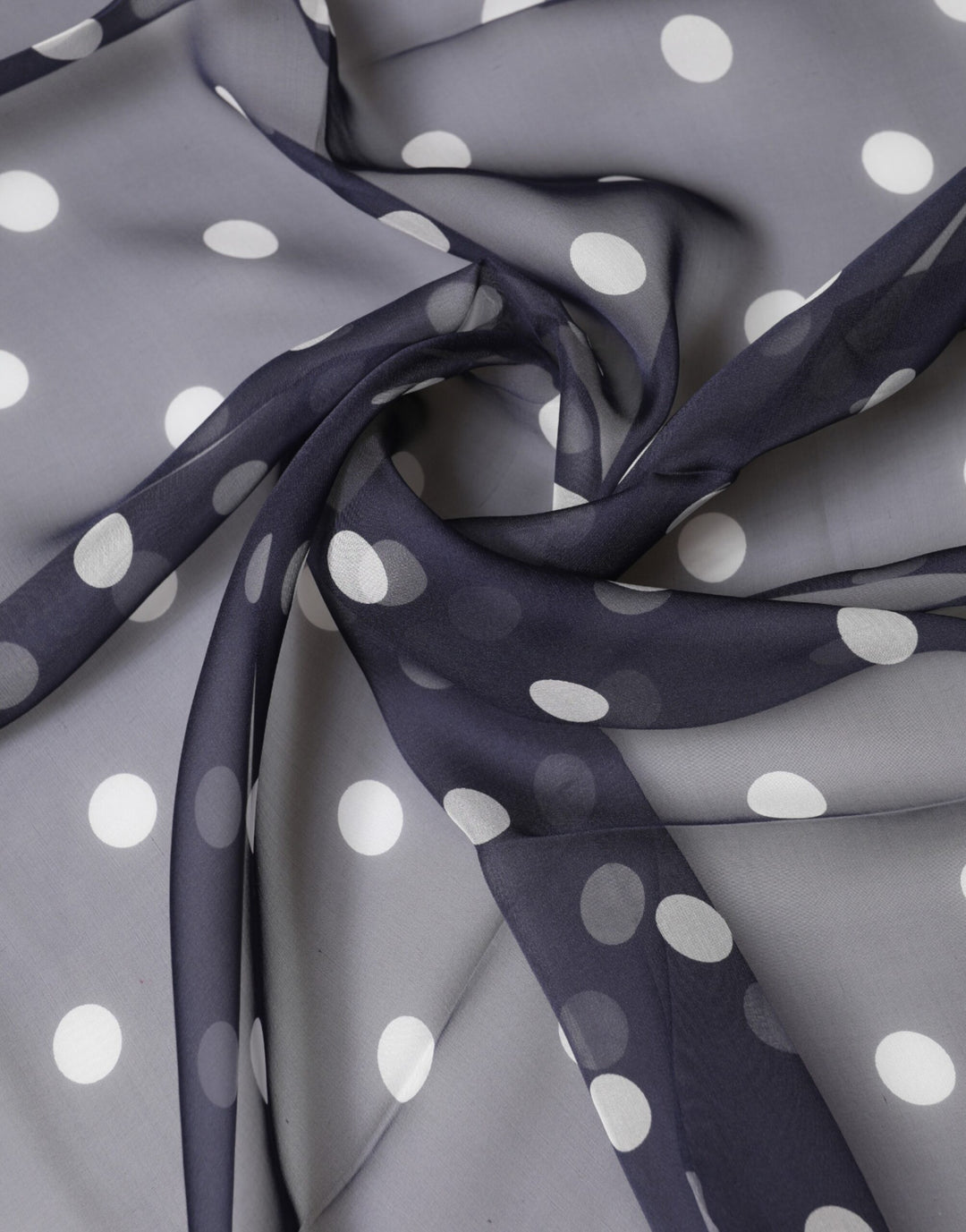 Dolce &amp; Gabbana Blue Polka Dot Silk Square Foulard 91.5cm x 89.5cm Scarf