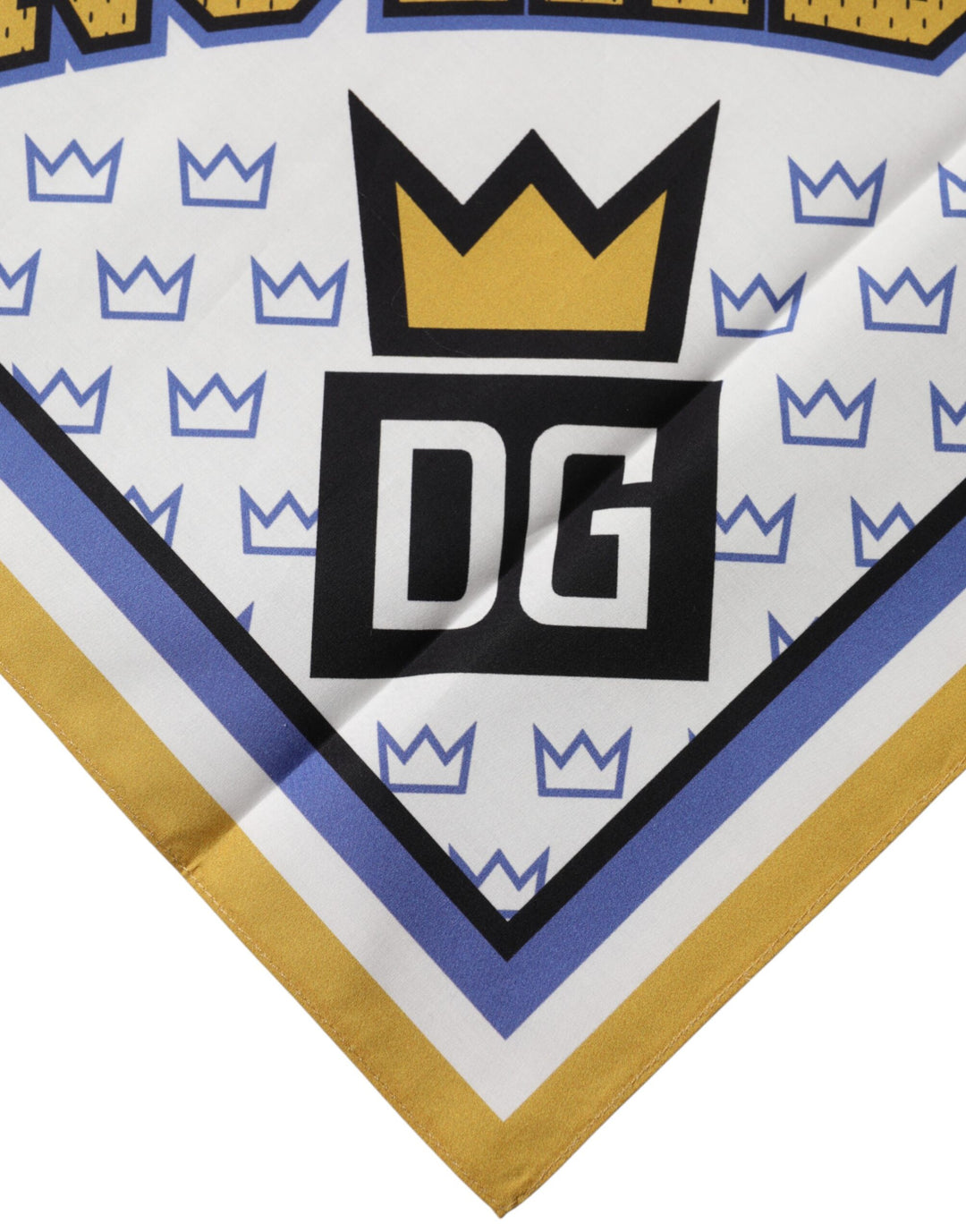 Dolce &amp; Gabbana Multicolor DG Royals Square Foulard Men 50cm x 50cm Scarf