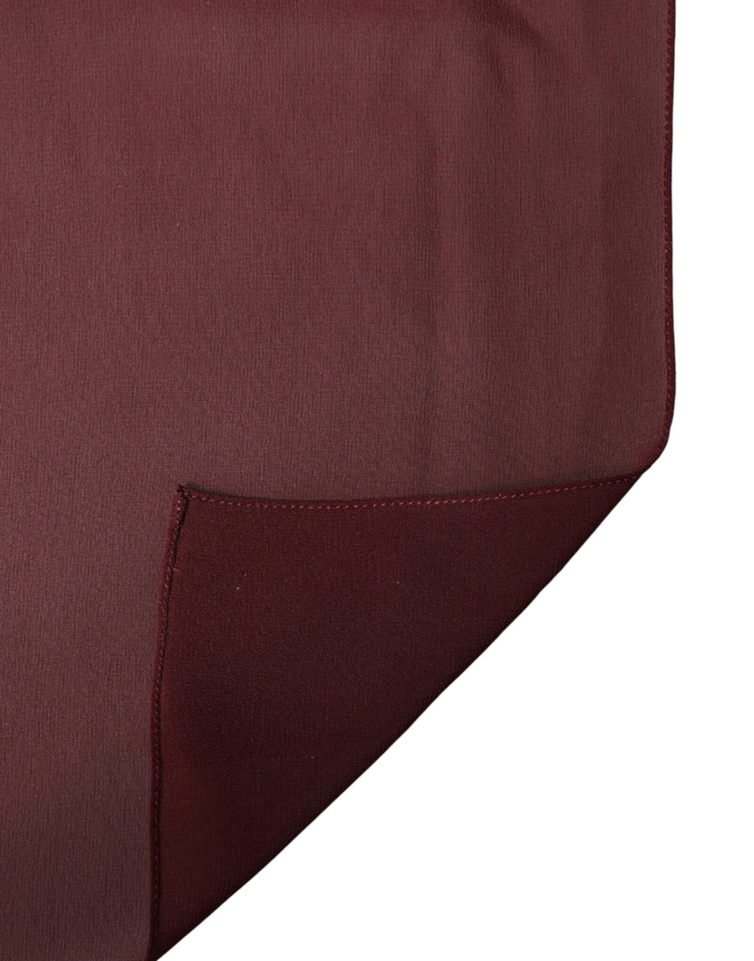 Dolce &amp; Gabbana Maroon Silk Stole Neck Wrap Shawl Men 200cm x 130cm  Scarf