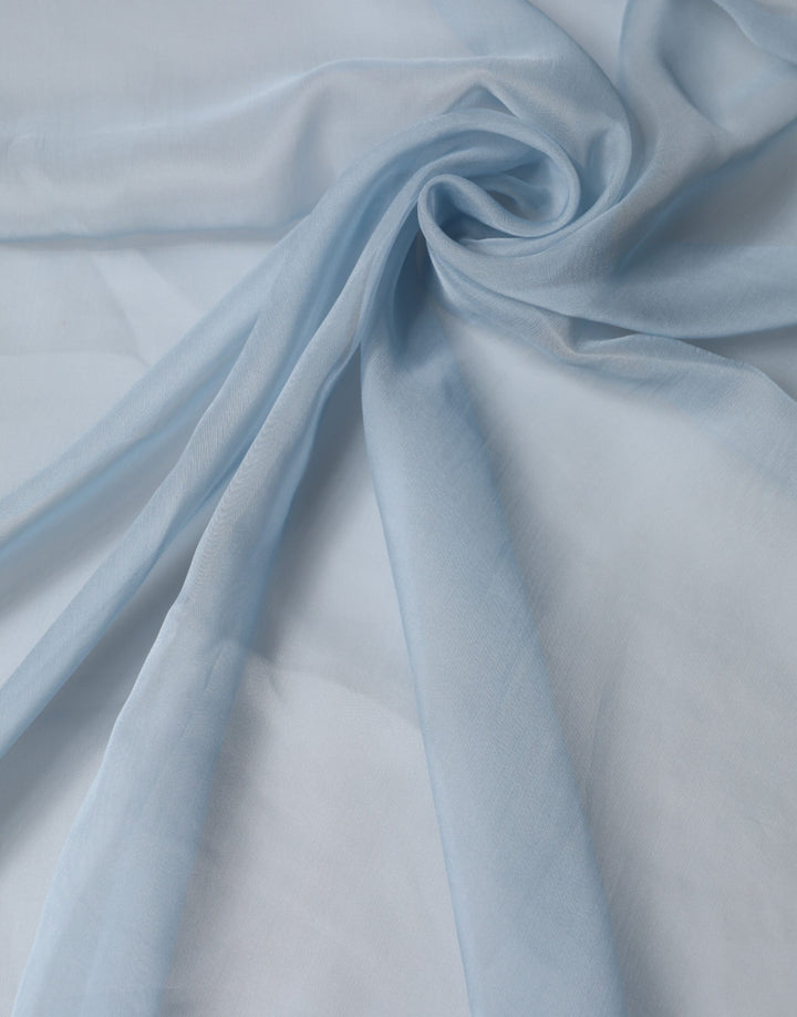 Dolce &amp; Gabbana Light Blue Silk Stole Neck Wrap Shawl 200cm x 130cm Scarf