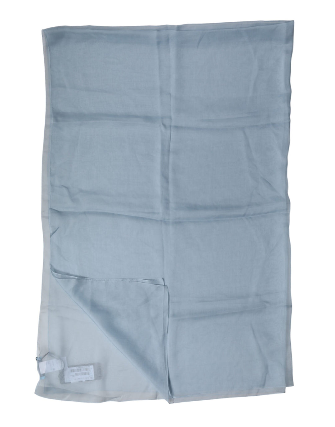Dolce &amp; Gabbana Light Blue Silk Stole Neck Wrap Shawl 200cm x 130cm Scarf