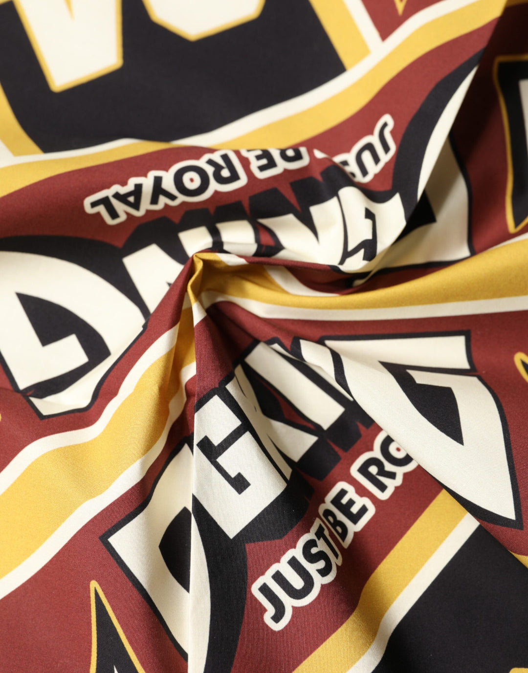 Dolce &amp; Gabbana Multicolor DG King Square Foulard Men 50.5cm x 50cm Scarf
