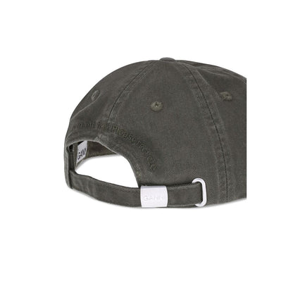 Ganni Bicolor Cotton Cap (Baseball Hat)
