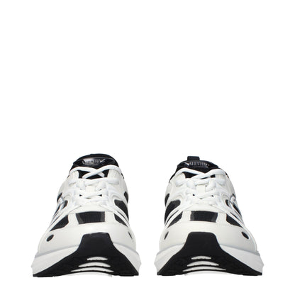 Valentino Garavani White Fabric Athletic Sneakers