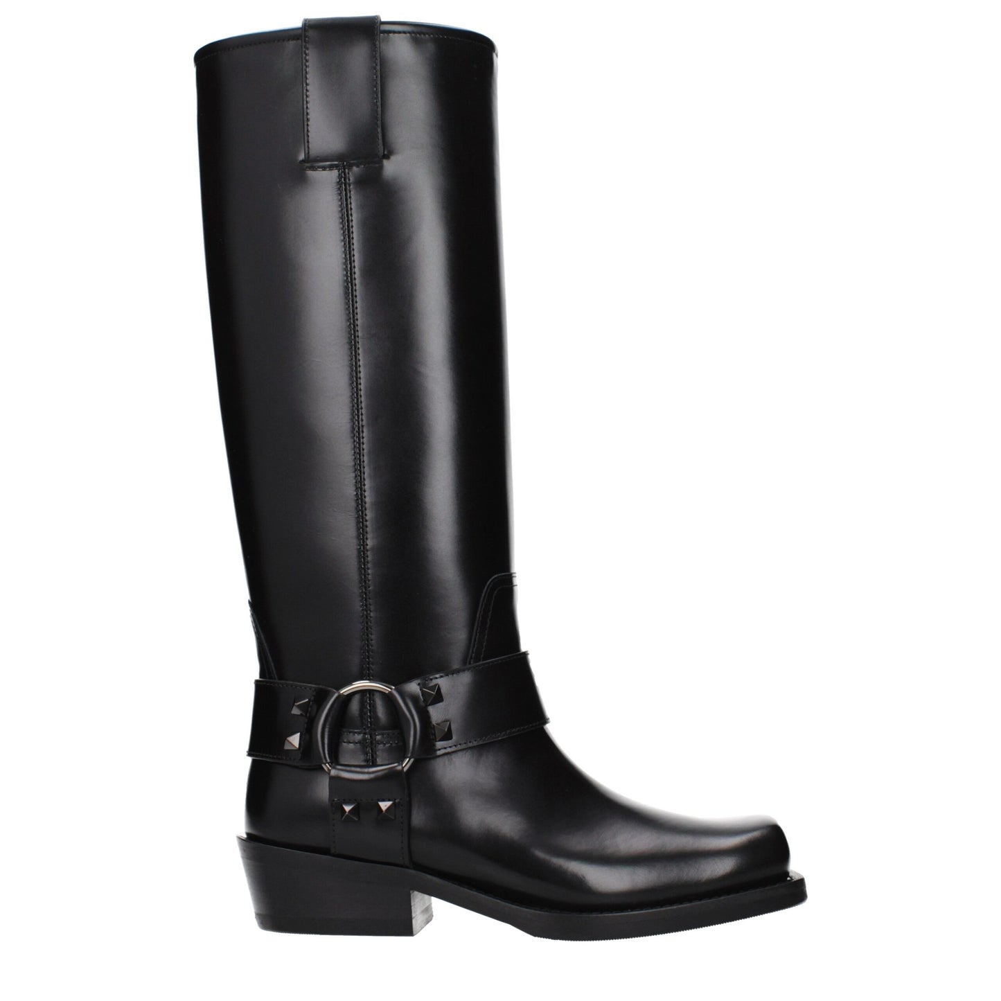 Valentino Garavani Black Leather Boots