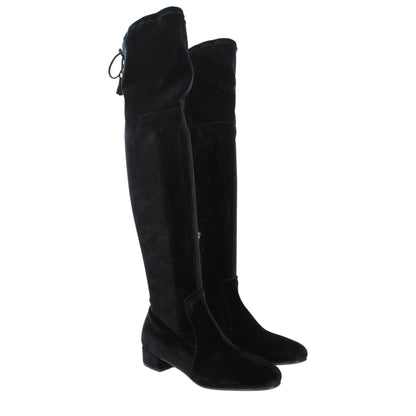 Prada Black Velvet Over The Knee