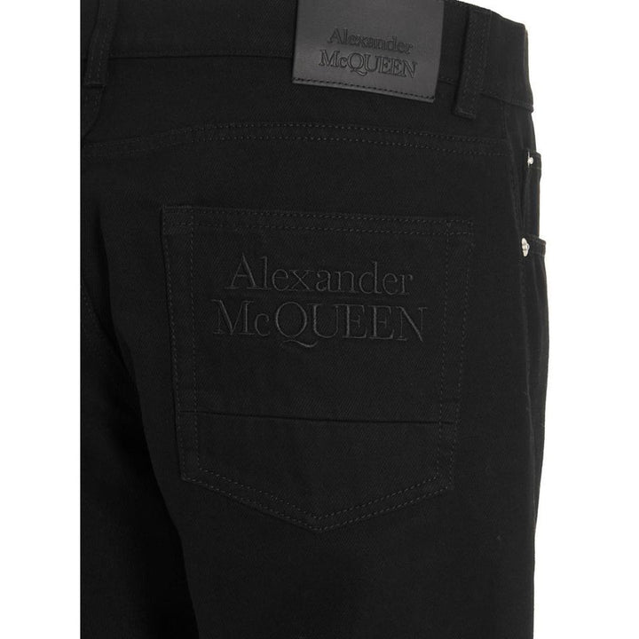 Alexander McQueen Black Cotton Skinny Jeans